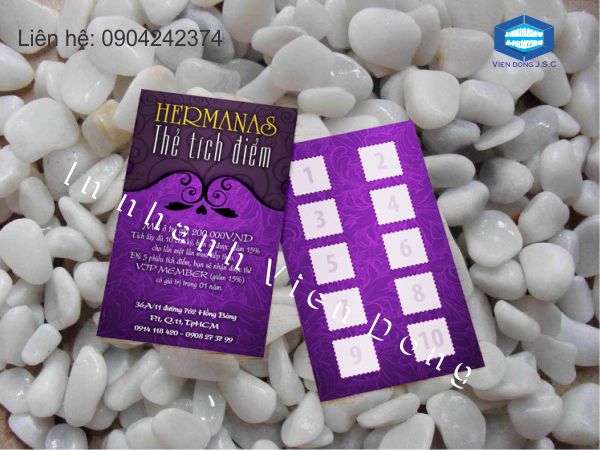 In thẻ tích điểm nhanh, rẻ tại Hà Nội | Cheap Printing Spot Gloss Business Card | In the, in the nhua, in the nhan vien, in the nhan vien, in the gia re tai Ha Noi