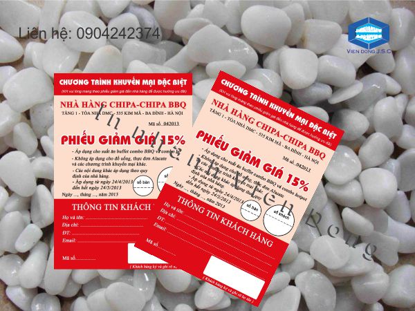 In thẻ giảm giá lấy ngay tại Hà Nội | In Card Visit lấy nhanh | In the, in the nhua, in the nhan vien, in the nhan vien, in the gia re tai Ha Noi