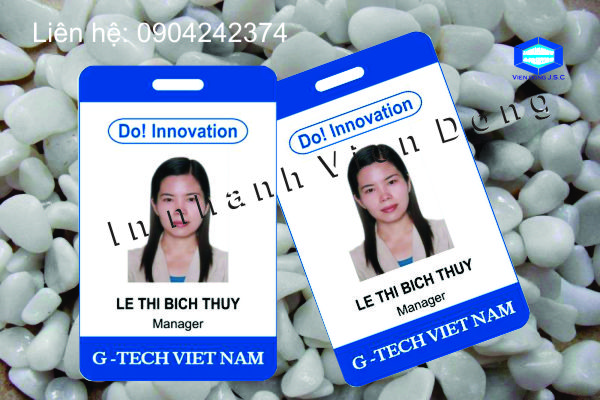 Thẻ nhân viên, thiết kế miễn phí, in lấy ngay | In the, in the nhua, in the nhan vien, in the nhan vien, in the gia re tai Ha Noi